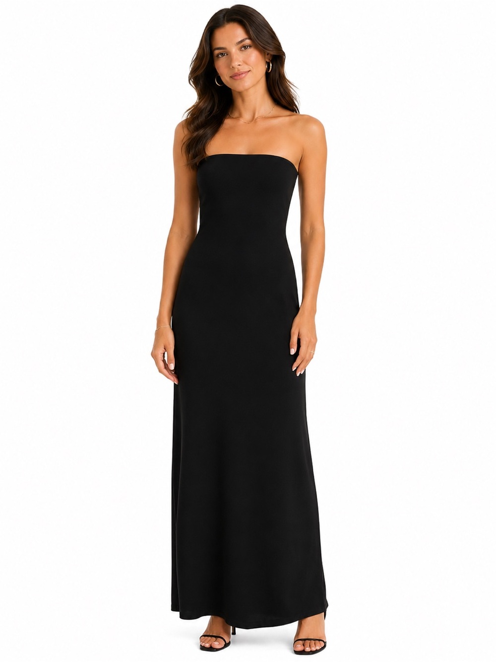 Dynamite Strapless Black Maxi Dress
